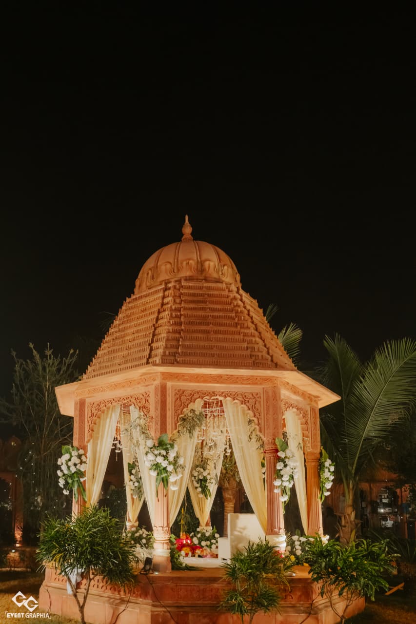 Akash & Tulika Destination Wedding Weddding at Puratan Qila, Ranthambore - custom styling by Saaj Weddings